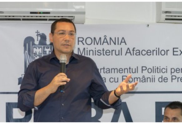 Ponta, la Eforie Nord: Guvernul va finanţa congresul românilor din afara ţării după alegeri